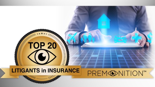 Premonition Lists the Top 20 Most Sued Insurance Companies of 2017