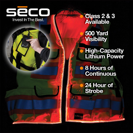 Seco Lighted Safety Vests