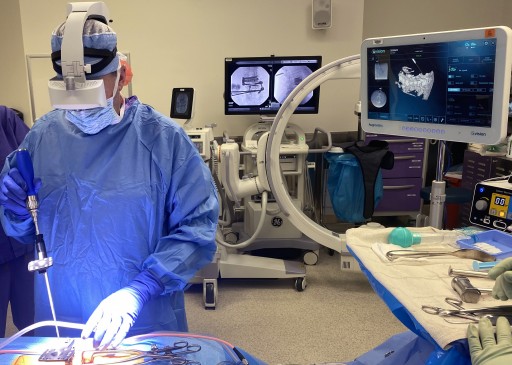Dr. James Lynch is the First US Private Practice Surgeon to Use Augmented Reality Spine Surgical Guidance at a Community Hospital