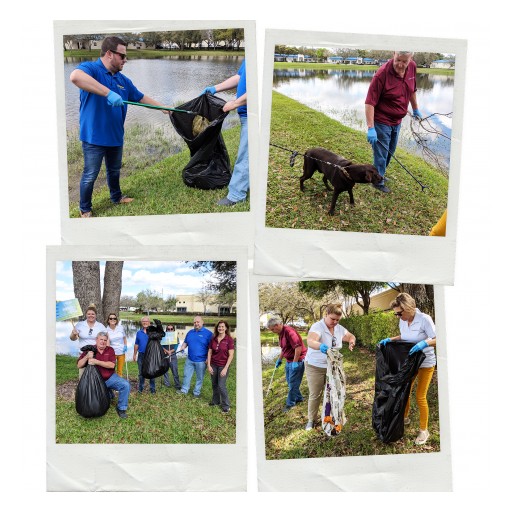 Local Pet Health Company PetTest by Pharma Supply, Inc. Cleans Local Lake of 125 Pounds of Plastic and Garbage