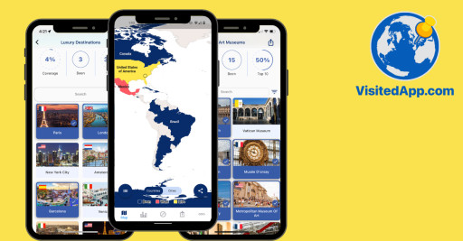 Over 40 New Travel Ranking Lists Launched by Visited Travel App