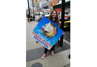 Youth for Human Rights volunteer at Toronto's 11th Annual Youth Day