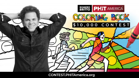 $10,000 Britto/PHIT America Coloring Contest