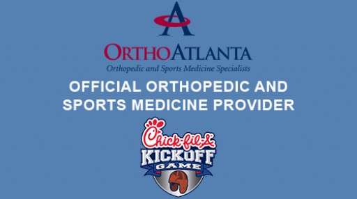 OrthoAtlanta is the Official Sports Medicine Provider of the 2018 Chick-fil-A Kickoff Game on September 1 in Mercedes-Benz Stadium