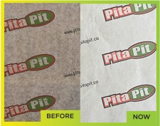 Pita Pit Canada Wrap before and after with thinbarrier® eco.