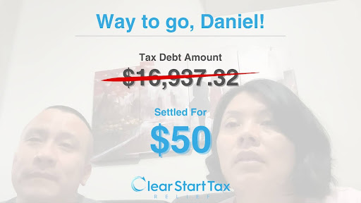 Clear Start Tax Delivers a Game-Changing IRS Settlement-$17,000 in Debt Reduced to $50