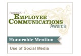 Ragan's 2016 Employee Communications Awards - Use of Social Media