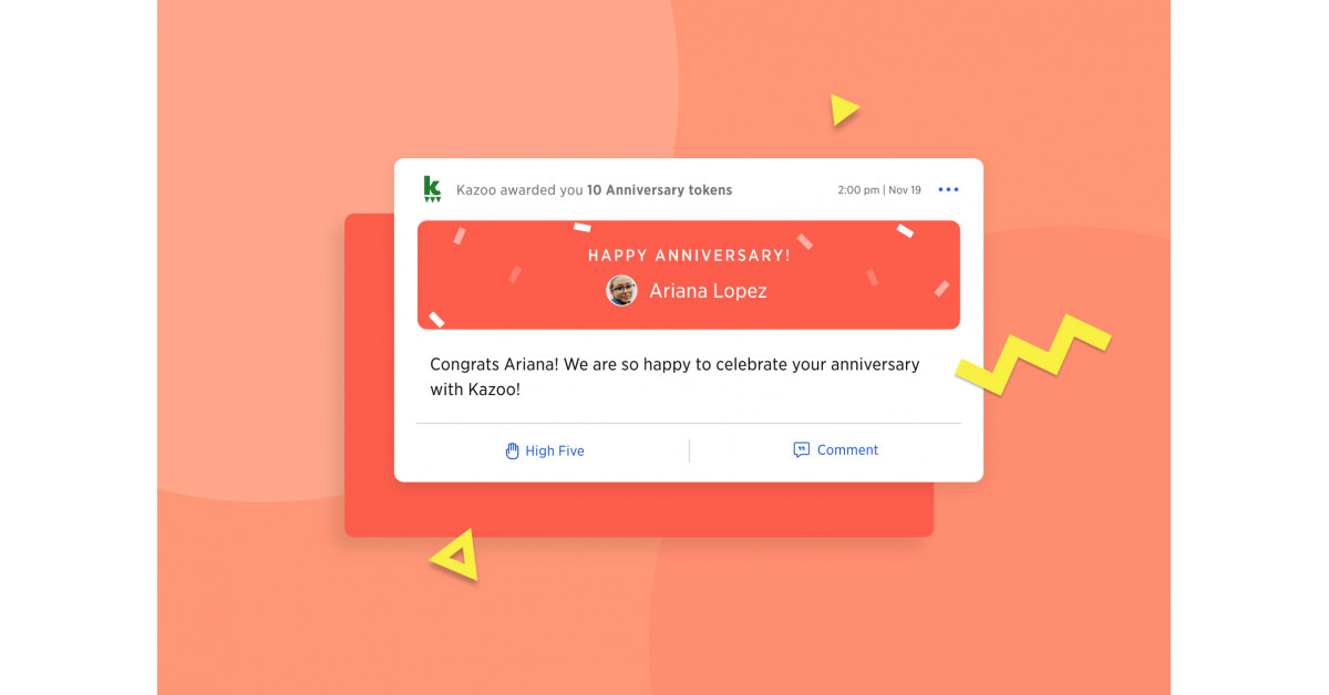 Kazoo Launches Special Recognition to Support Milestone and Employee