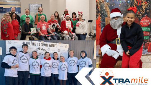 NEXTAFF Launches Xtra Mile Community Outreach to Expand Giving Efforts Beyond Monetary Donations
