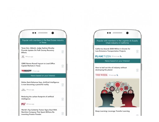 Newsology Reponds to User Request - Launches Section for Trending News by Industry by Region