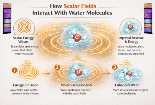 How Scalar Fields Interact With Water Molecules