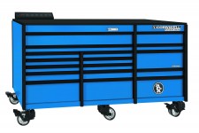 Cornwell Tools Platinum Series Tool Box, 84" 17 Drawer Triple Bank