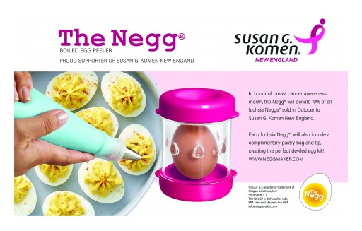 The Innovative Egg Peeler Negg® Celebrates Its 2nd Anniversary With a Breast Cancer Fundraising Initiative