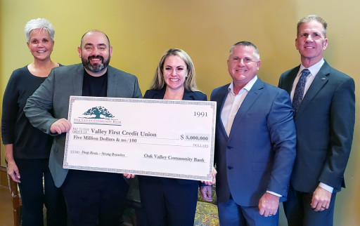 Valley First and Oak Valley Community Bank Partner on Community Investment