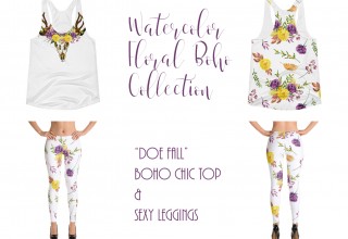 Doe Fall - Watercolor Floral Boho Collection