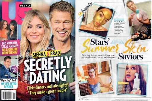 US Weekly Features Magnetic Gold Mask From Adore Cosmetics