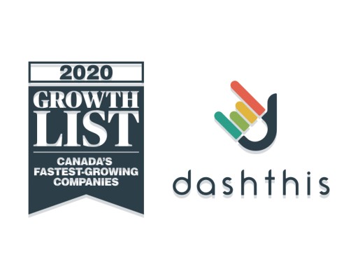 DashThis' Steady Growth Ranks Them Among Canada's Fastest-Growing Companies for a Third Consecutive Year