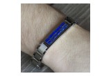 Lapis Lazuli Interchangeable Bracelet shown on wrist