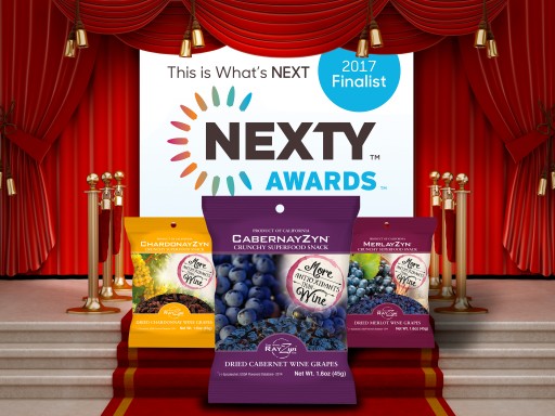 Cabernayzyns Selected as Finalist in the Best New Snack  Category for the Expo West 2017 Nexty Awards