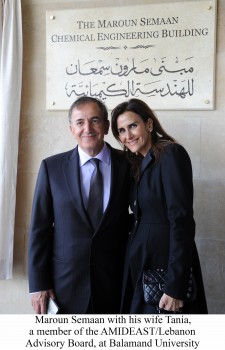 Maroun Semaan and Wife