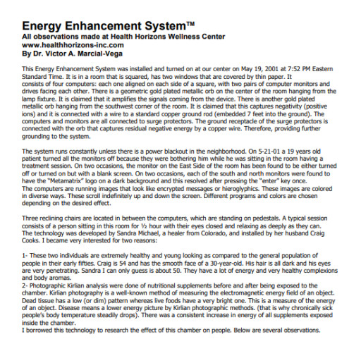 Initial Clinical Study by Dr. V.A. Marcial-Vega Spotlights EESystem™ Research on Allostasis, Scalar Fields, and Cellular Regeneration