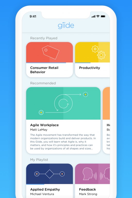 Giide, an Interactive Audio-Learning App to Transform Employees' Skill Sets, Launches to Evolve Workplace Learning