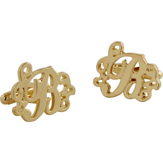 Men's Monogram Initials Cufflinks