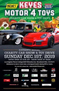 Motor4Toys Charity Car Show and Toy Drive Takes Place Dec. 1, 2019