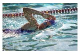 A swimmer trains for the Tri-Glenwood Triatholon, one of the events GHS supports