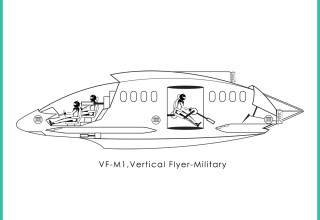 Corporation of Flight, Inc. VF-M1, vertical flyer-military -1b