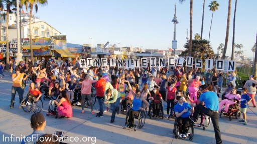 Infinite Flow, America's 1st Professional Wheelchair Ballroom Dance Company,  Sends a Powerful Message of Accepting and Celebrating Diversity by Performing an #InfiniteInclusion Flash Mob at Venice Beach