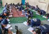 Students from Kathmandu schools participated in the Youth for Human Rights art competition to create drawings that depicted their own human rights and responsibilities.