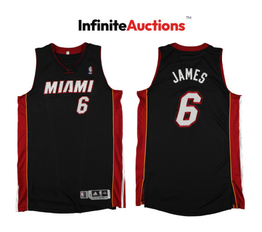 As LeBron Dominates Fanatics Fest This Weekend, His Record-Setting 2014 Miami Heat Jersey Shines at Infinite Auctions