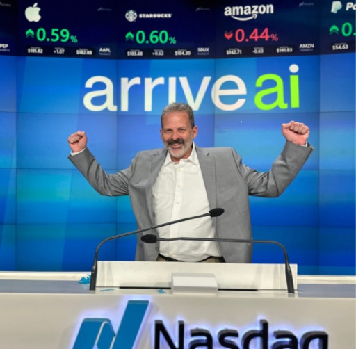 Arrive AI Celebrates Nasdaq Debut by Ringing Opening Bell with Early Supporters, Pioneering the Future of Autonomous Delivery