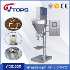 Net Weight Auger Filler with Clamp Hold Device | VTOPS-P2C