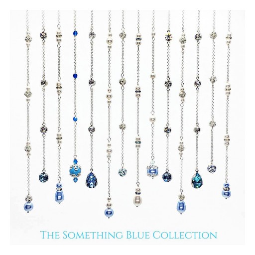 Two Be Wed Jewelry Launches the New Something Blue Collection of Elegant Back Necklaces for Brides