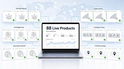 Justin Hartfield's Public Portfolio Reaches 88 Live Products, Every Link Verified Working