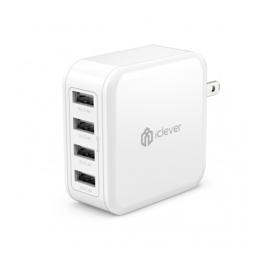 iClever BoostCube 4-Port USB Wall Charger Receives High Rating From Amazon Shoppers as a Compact & Powerful Charger.