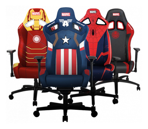 The World's Leading Gaming Chair Brand, AndaSeat, Launches Its Avengers Marvel Gaming Chairs
