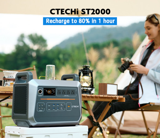 CTECHi Introduces the CTECHi ST2000, the Safest Power Supply With Ultra-Fast Recharging