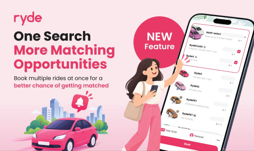 Ryde Launches Multi-Select Booking Feature to Improve Matching Speed and Ride Reliability