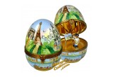 Paris Monuments Egg with Artist inside Limoges Box | LimogesCollector.com