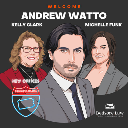 Bedsore.Law™ Expands Into Pennsylvania With Andrew Watto From McEldrew Purtell