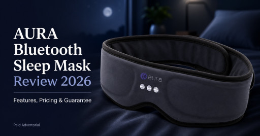 AURA Bluetooth Sleep Mask Review 2026: Side Sleeper With a Snoring Partner? Could This $59.99 Blackout Audio Mask Be Made for Your Nights?