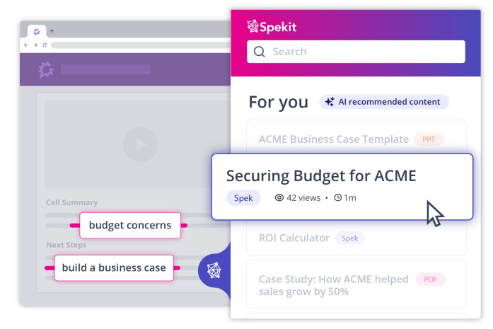 Spekit's AI-Powered Content Recommendations
