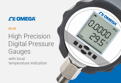 OMEGA Releases Its New Line of High Precision Digital Pressure Gauges