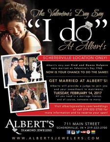 Valentine's Day Events at Albert's Diamond Jewelers located in Schererville and Merrillville, Indiana. Deals on Pandora and Alex and Ani!