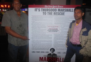 Dr. Rajeev Kumar and Anthony "Amp" Elmore attend the Movie "Marshall"