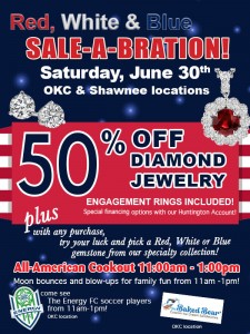Huntington Fine Jewelers Celebrates 4th of July With 50 Percent Off Diamond Jewelry Sale and Family Fun