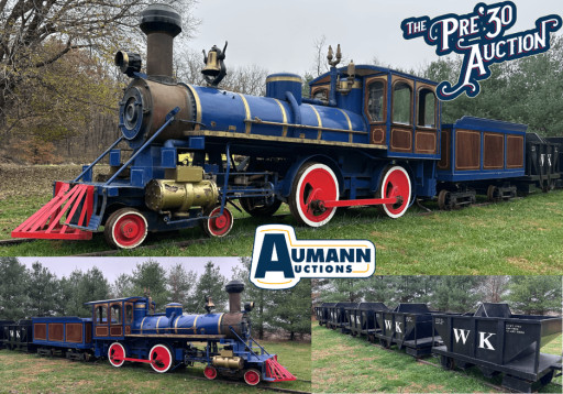 Rare Frick Steam Locomotive and Mining Cars Headline Aumann Auctions Pre-1930 Sale